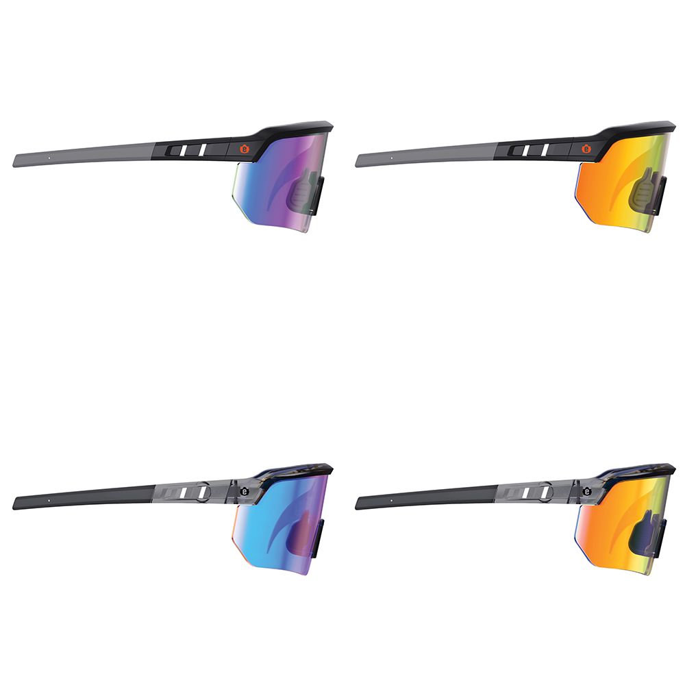 Ergodyne Skullerz AEGIR Sun Safety Glasses with Mirror Lenses from GME Supply